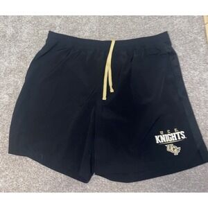UCF Knights Logo Mens Athletic Black Shorts Size XXL Threads 91 Gym Leisure
